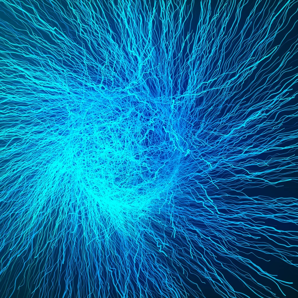 particles asymmetrical branching fractal network 2023 11 27